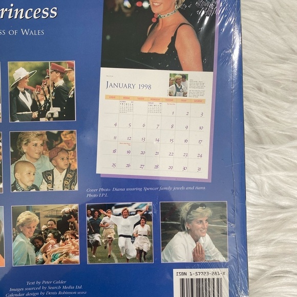 Princess Diana the peopleβs Princess 1998 Calendar Brand NEW NWT - Picture 6 of 7